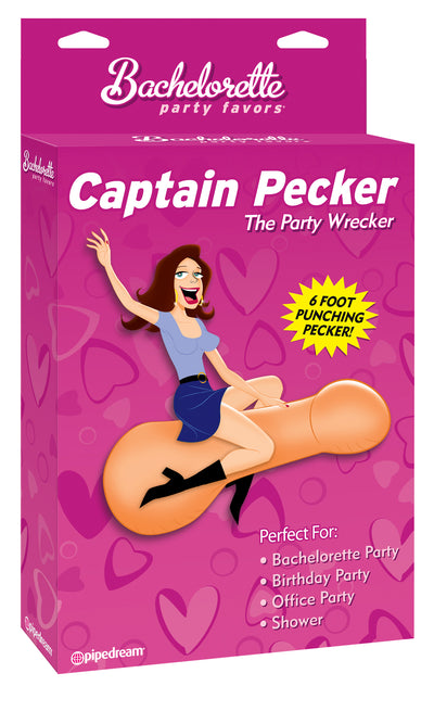 Bachelorette Party Favors Captain Pecker The Inflatable Party Pecker - Light