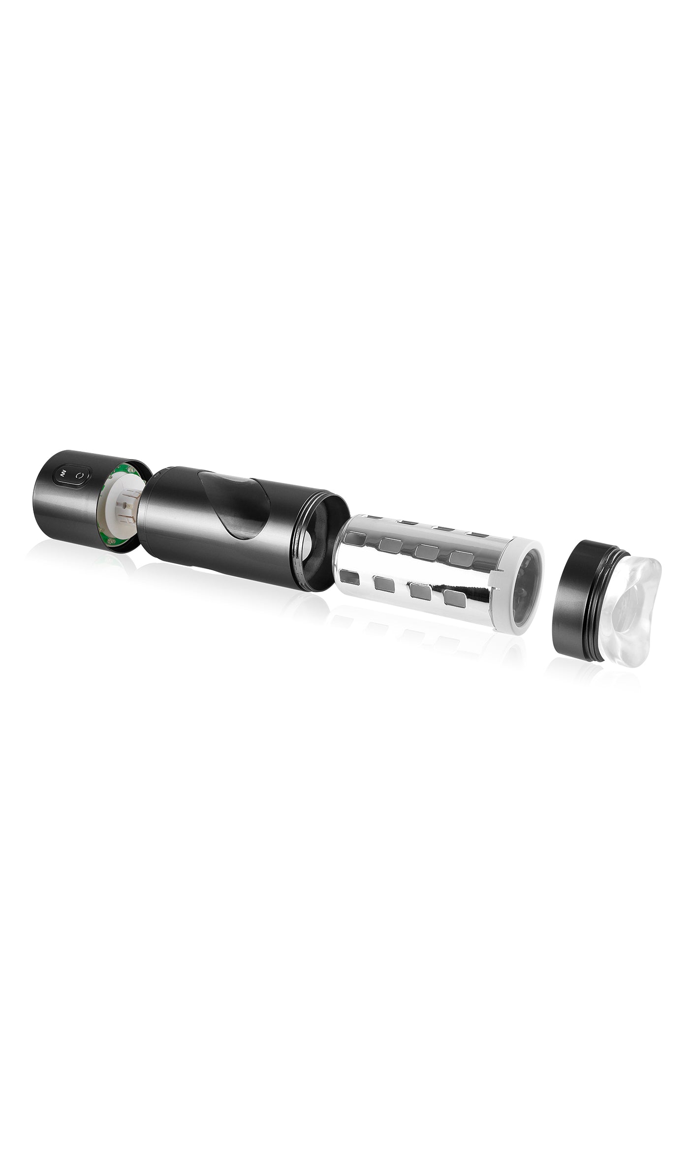 Pipedream Extreme Toyz Rechargeable Roto-Bator Mouth - Black/Clear/Multi