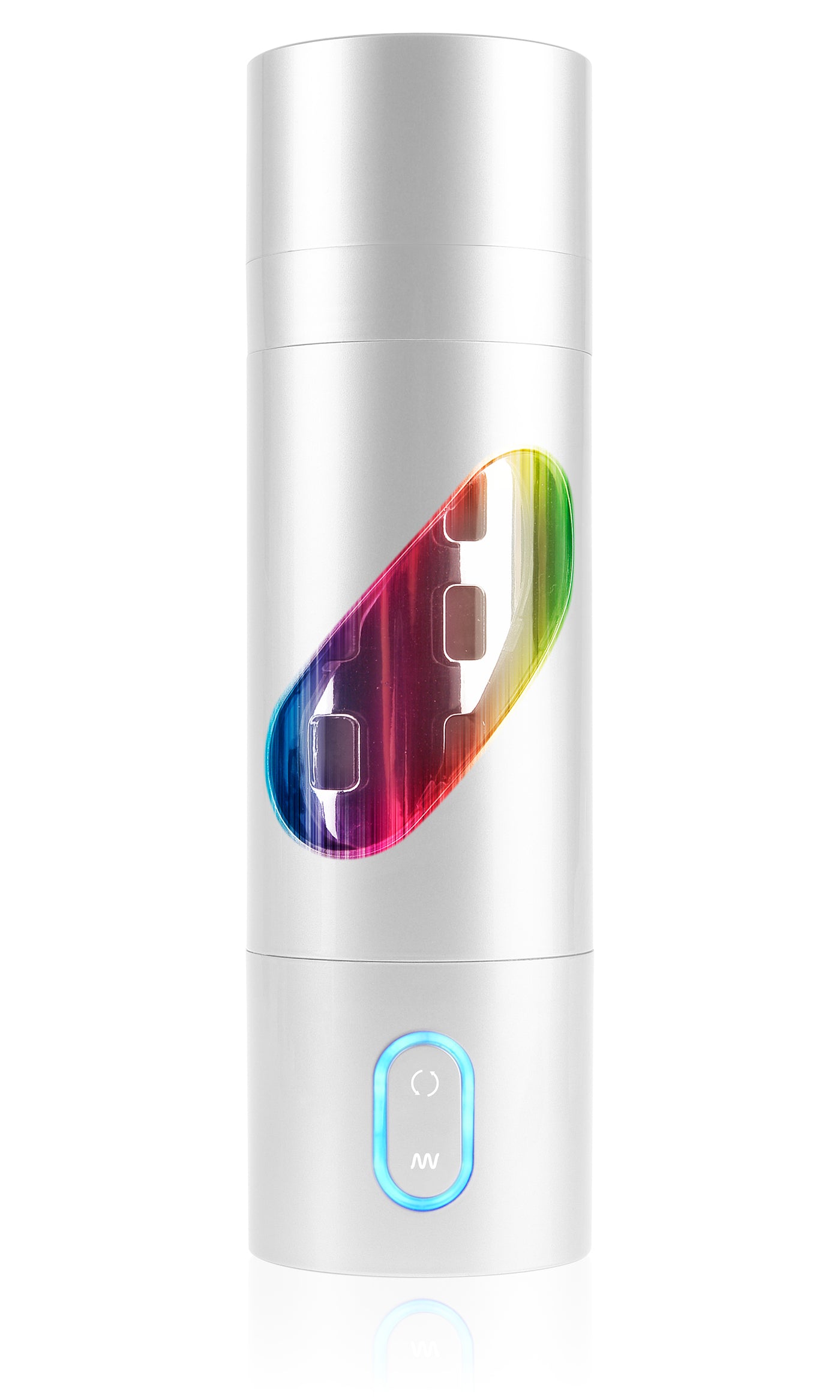 Pipedream Extreme Toyz Rechargeable Roto-Bator Pussy - White/Clear/Multi