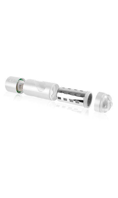 Pipedream Extreme Toyz Rechargeable Roto-Bator Pussy - White/Clear/Multi