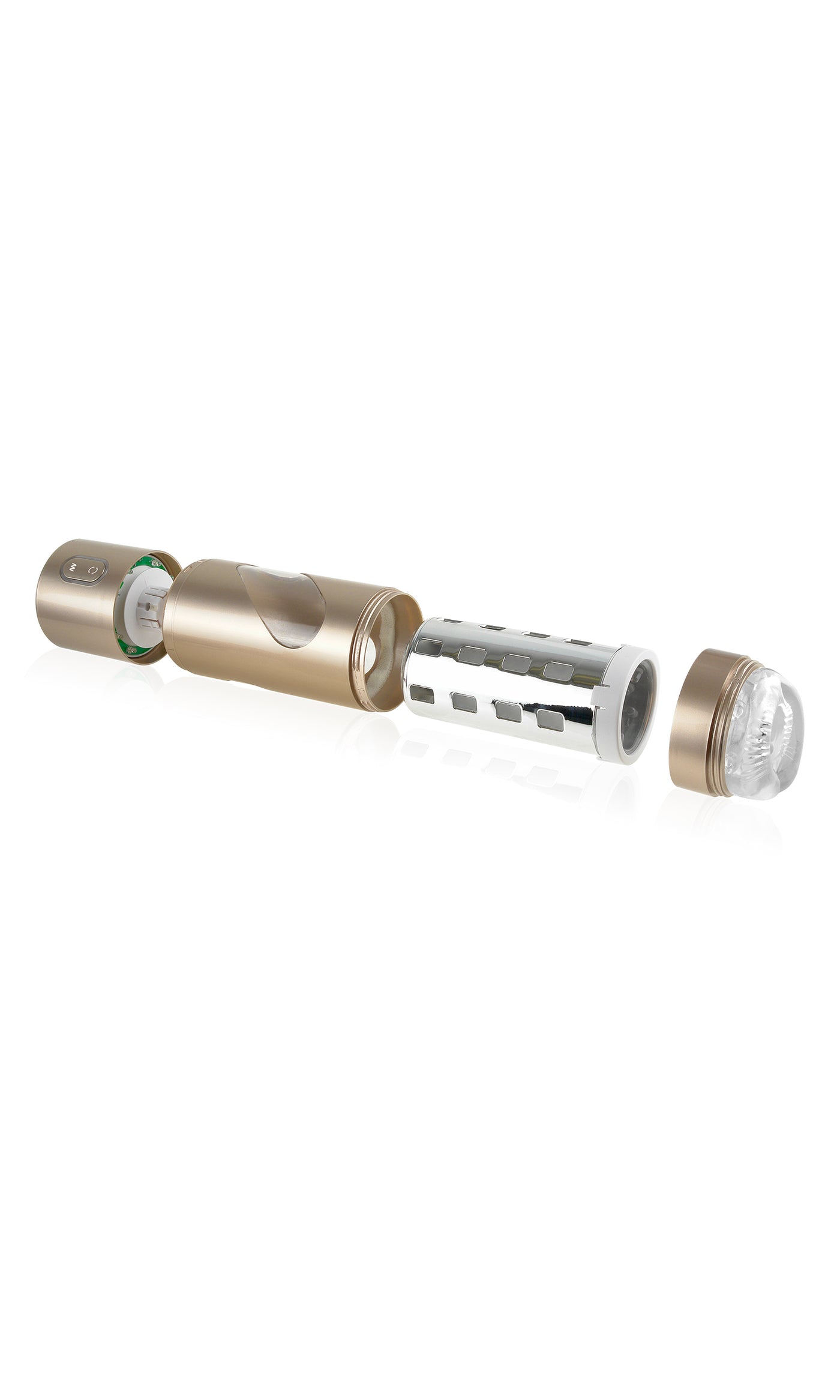 Pipedream Extreme Toyz Rechargeable Roto-Bator Ass - Gold/Clear/Multi